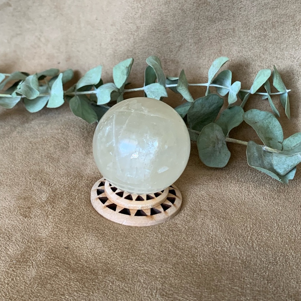 Honey Calcite Sphere